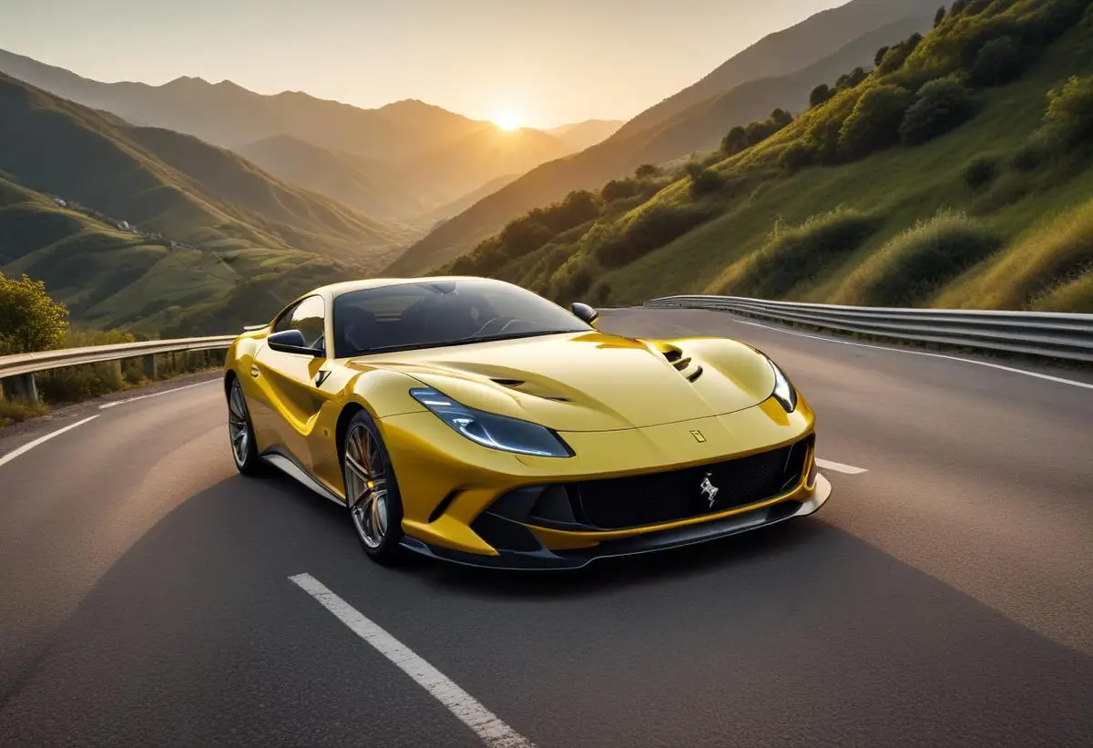 Ferrari 812 Competizione – en dröm för bilälskare! illustration