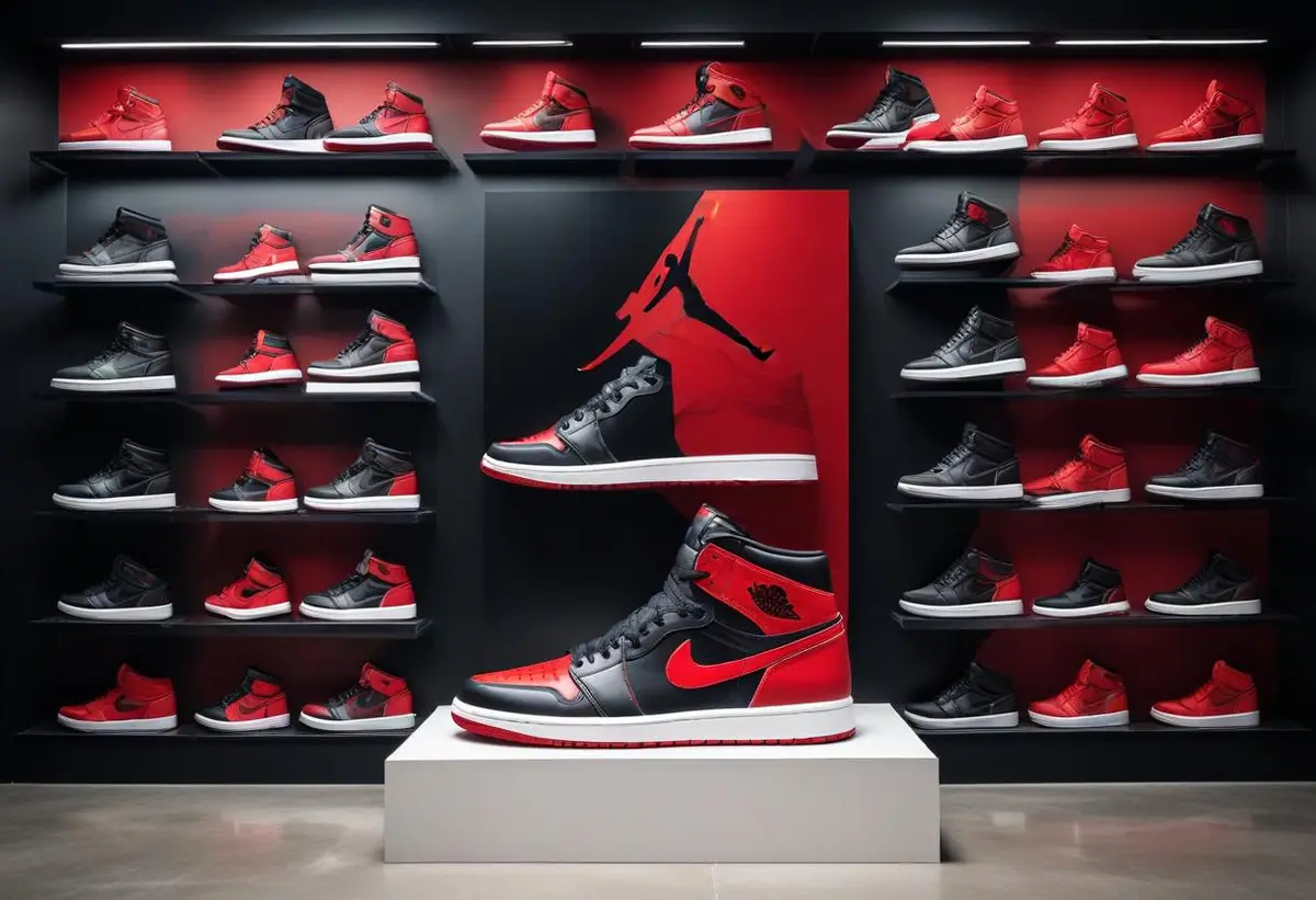 Därför älskar alla jordan 1 bred sneakers! illustration