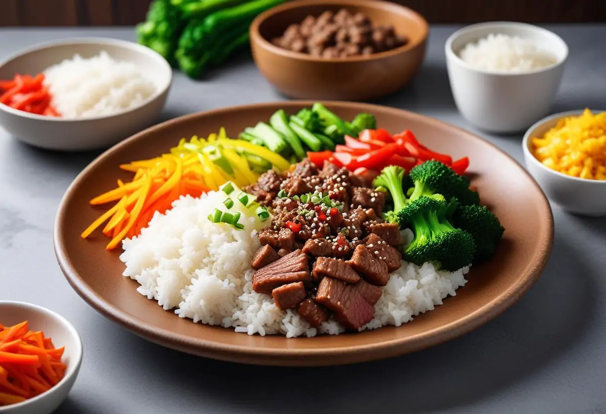 Koreansk köttfärs - Smakfull middag på nolltid! illustration