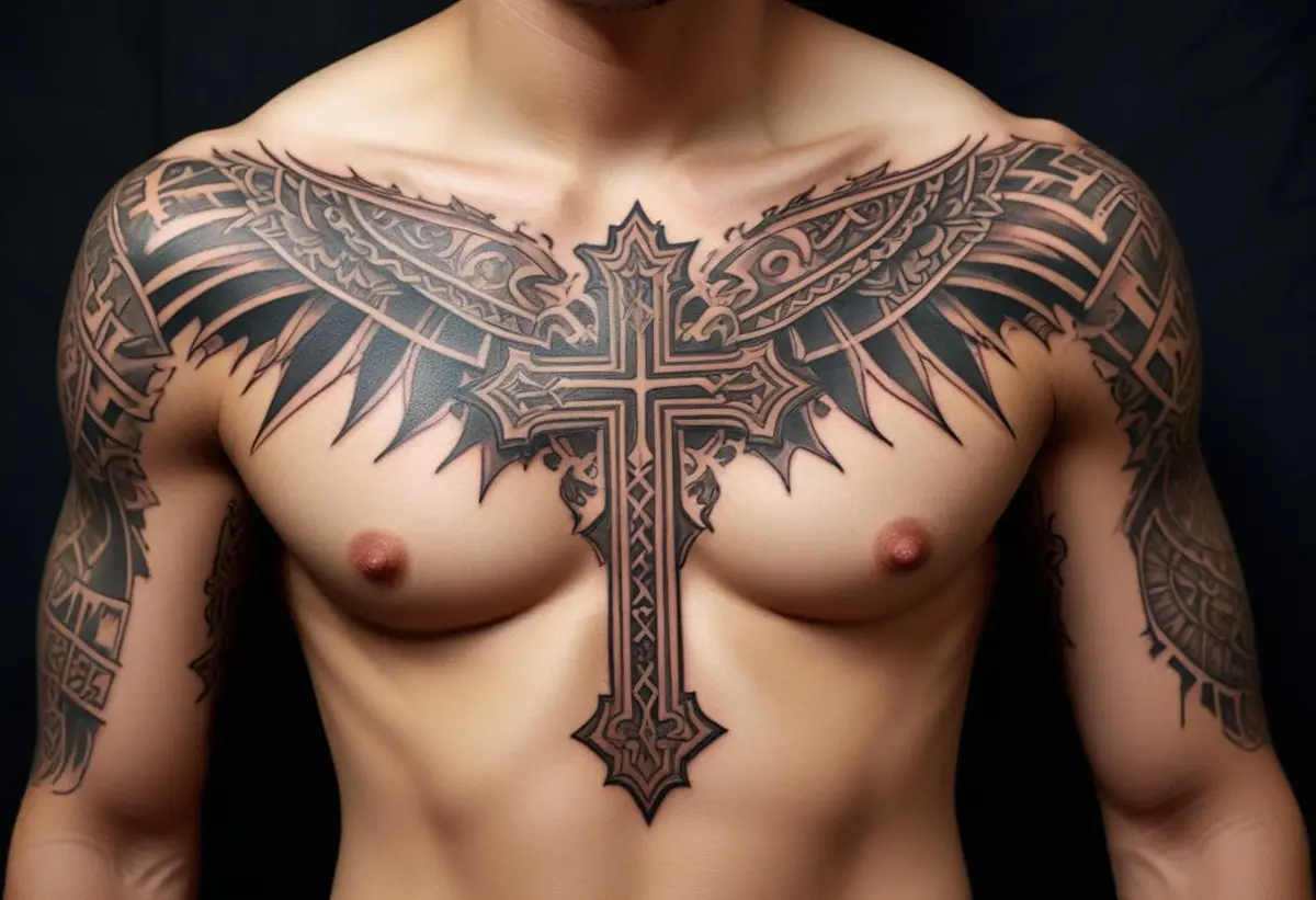 Kors tatueringar och deras dolda betydelser illustration
