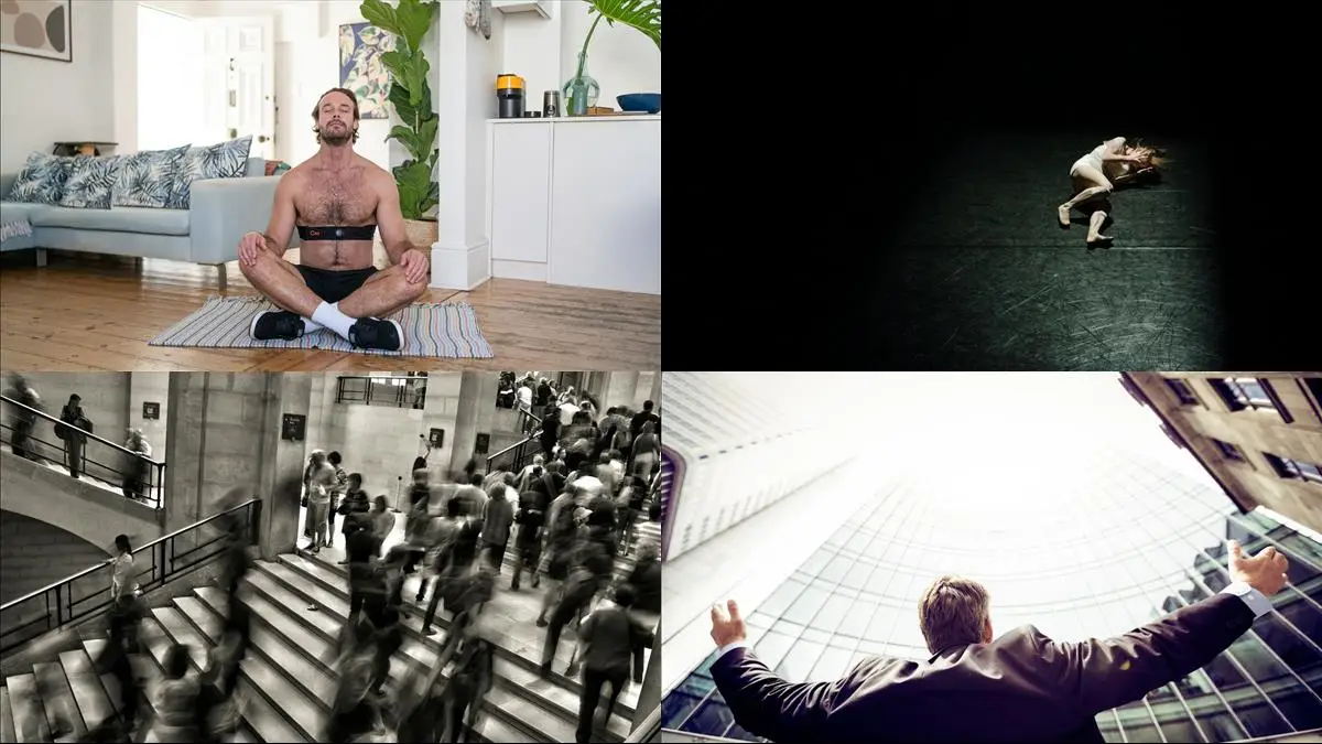 Meditation för insiktsfull manlig hälsa illustration