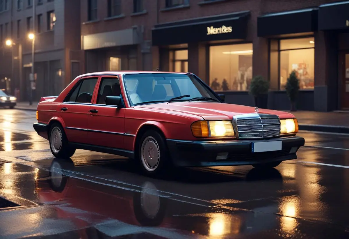 Mercedes 190E illustration