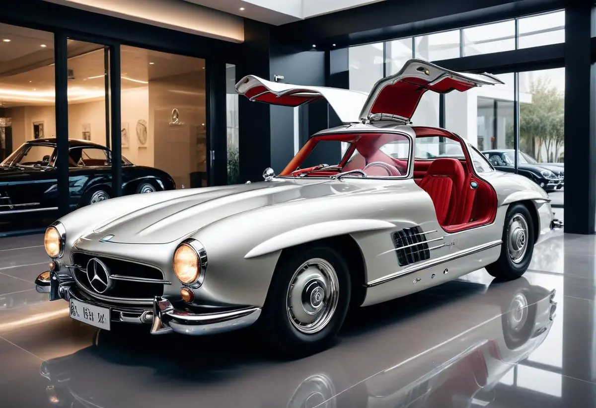 Mercedes måsvinge illustration
